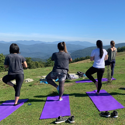 Mountain Yoga over Asheville