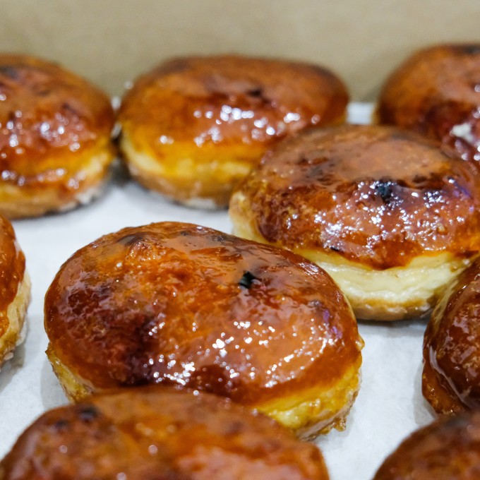 Glazed Donuts Close Up