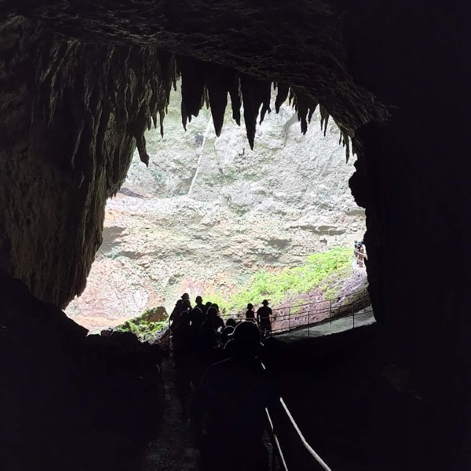Group in Cave Opening