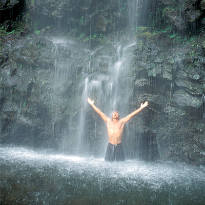 Waterfall Shower on Maui