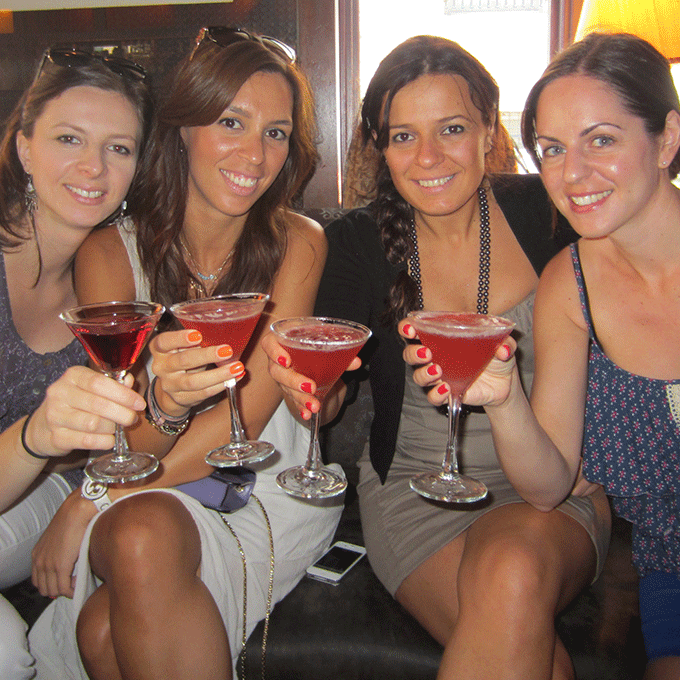 Drinks on Private Sex and the City Tour