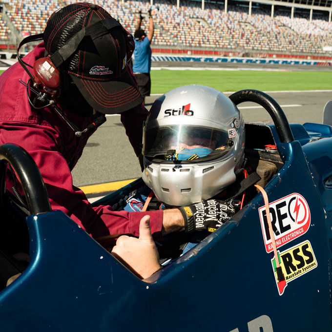 Ride as a passenger in an Indy Car