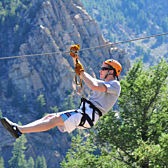 Zip line tour in Idaho Springs