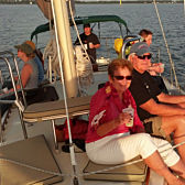 Enjoying a Chesapeake Bay Sailing Cruise at Sunset