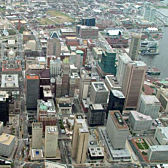 Downtown Baltimore on Learn to Fly