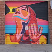 Garage Mural on Art Tour in Denver