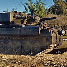 Drive a British Scorpion Tank near San Antonio