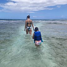 Two Girls Snorkeling