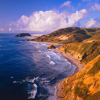 Fly over Big Sur California Fly over Big Sur California
