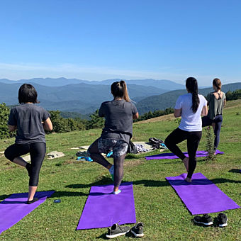 Mountain Yoga over Asheville Mountain Yoga over Asheville