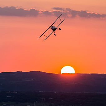 Sunset Scenic Flight in Austin Sunset Scenic Flight in Austin