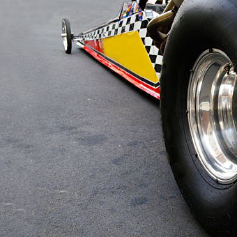 Side-by-Side Dragster Race at Gainesville Raceway