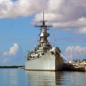 USS Missouri in Pearl Harbor USS Missouri in Pearl Harbor