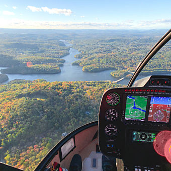 Helicopter Ride over Hudson Valley from Westchester, NY