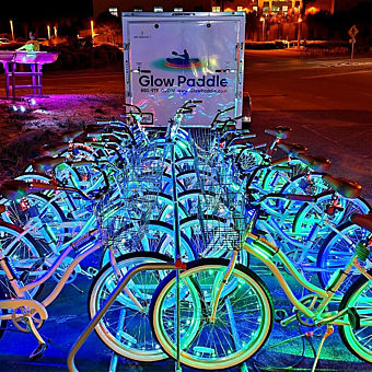 Glow bike ride