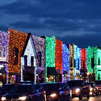 Rochester with Christmas Lights Rochester with Christmas Lights