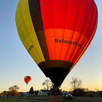 Sunset Hot Air Balloon Ride in Hamilton County, IN Sunset Hot Air Balloon Ride in Hamilton County, IN