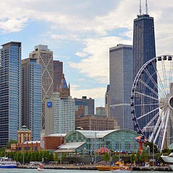 Skyline View during Food Tour in Chicago Skyline View during Food Tour in Chicago