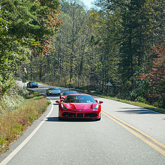 Exotic Car Open Road Driving in New York
