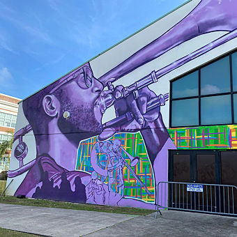Trumpet Mural New Orleans