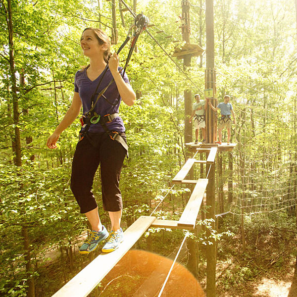 Zip Line In Philadelphia S Lums Pond State Park Adventure Course