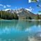 Blue Water Lake with Mountain