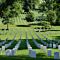 Rows of Grave Stones in Grass 