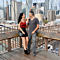 Couple on Brooklyn Bridge