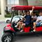 Group in Red Golf Cart