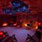 Dark Salt Therapy Room with Candles