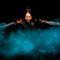 Girl Swimming in Bioluminescent 