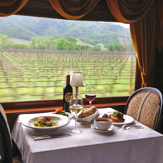 Napa Valley Lunch Train near San Fancisco Virgin Experience Gifts