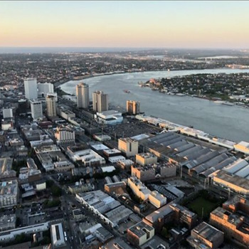 Downtown Views during Romantic New Orleans Helicopter Tour