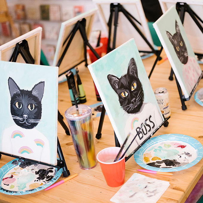 Paint A Cat Art Class Virgin Experience Gifts