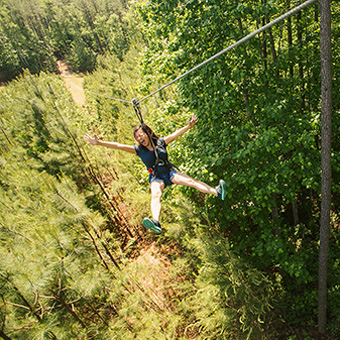 Zip Line In Philadelphia S Lums Pond State Park Adventure Course