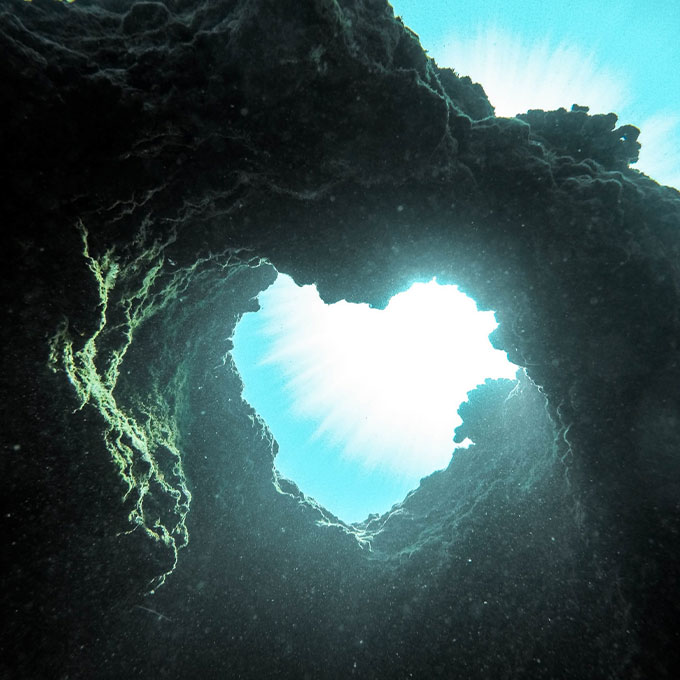 Heart Underwater