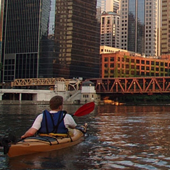 Night Paddle in Chicago