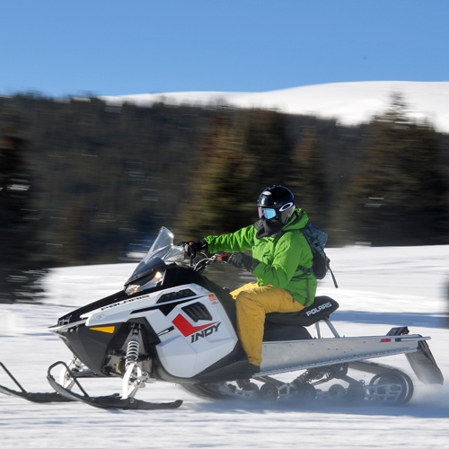 Snowmobiling the Rockies