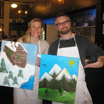Wine and Painting Class in Denver